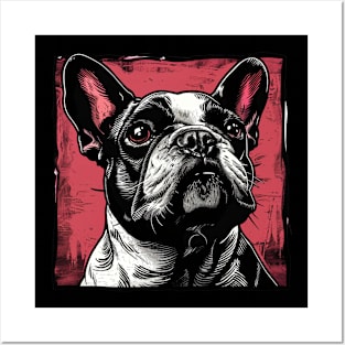 Retro Art French Bulldog Dog Lover Posters and Art